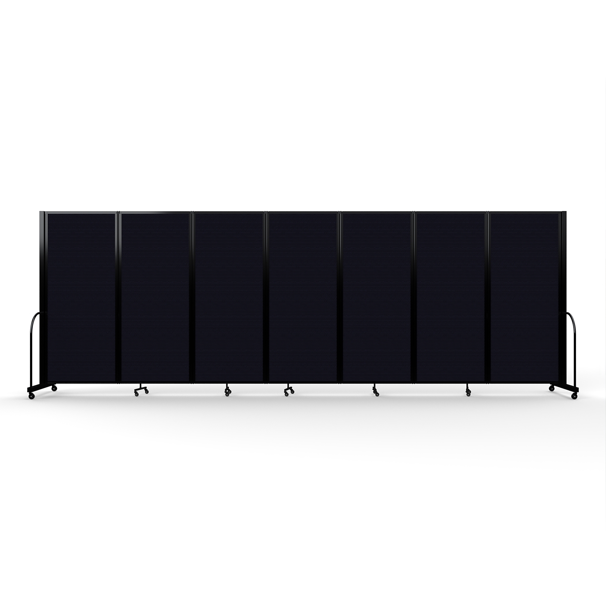 Screenflex Full Motion Divider — 6ft. 10in. x 19ft. 7in., Black Frame, Black, Model# FSH-6107-B-DX